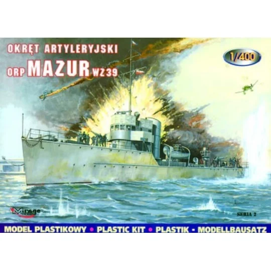 Torpedoboot Mazur 1939, 1/400 - Mirage Hobby 400202 Torpedoboot Mazur 1939, 1/400 - Mirage Hobby 400202