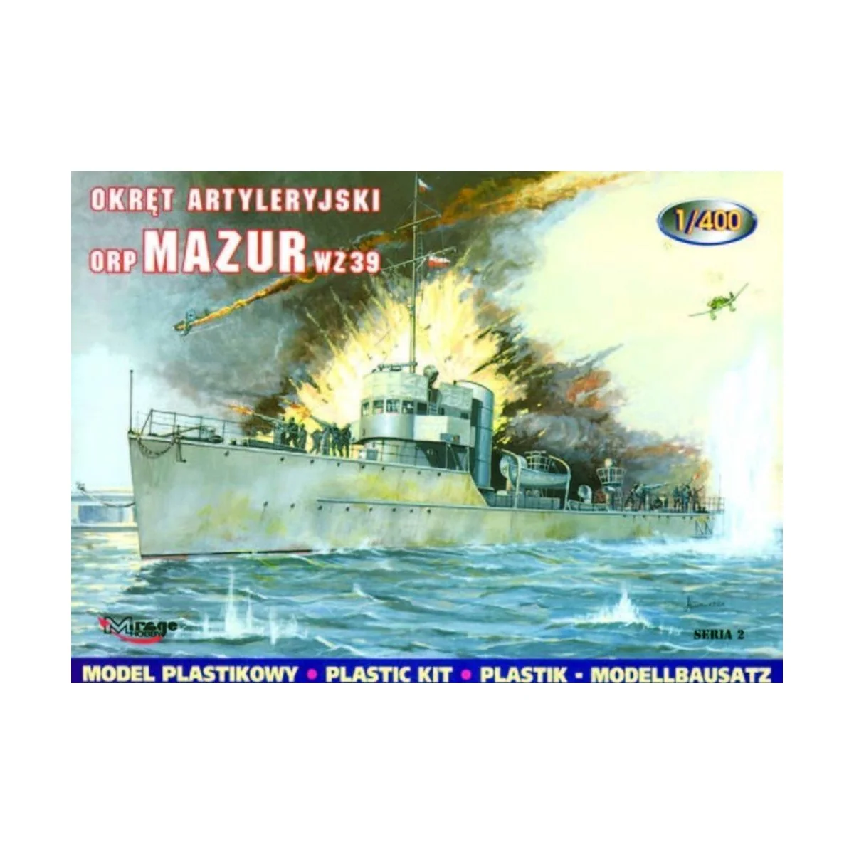 Torpedoboot Mazur 1939, 1/400 - Mirage Hobby 400202 Torpedoboot Mazur 1939, 1/400 - Mirage Hobby 400202