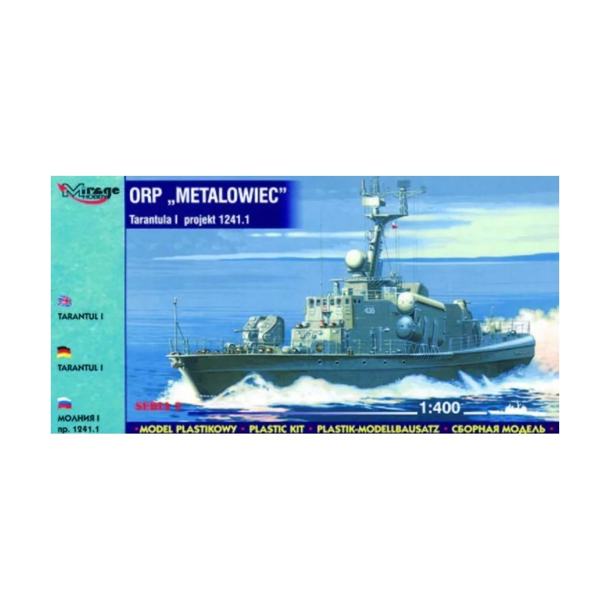 ORP Metalowiec Tarantul I Korvette, 1/400 - Mirage Hobby 40032