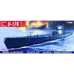 Deutsches U-Boot U 176 Typ IX C, 1/400 - Mirage Hobby 40041