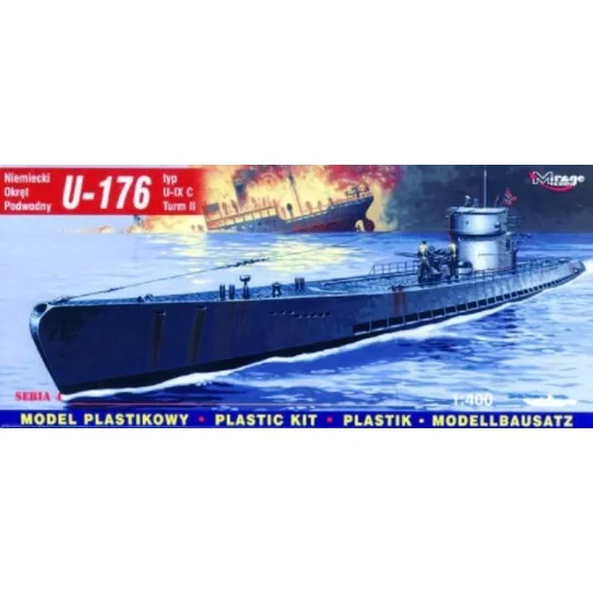Deutsches U-Boot U 176 Typ IX C - Mirage Hobby 40041