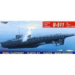 Deutsches U-Boot U 511 Typ IX B Turm I und WG42 - Mirage Hobby 40042