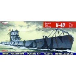Deutsches U-Boot U 40 Typ IX A Turm I, 1/400 - Mirage Hobby 40045