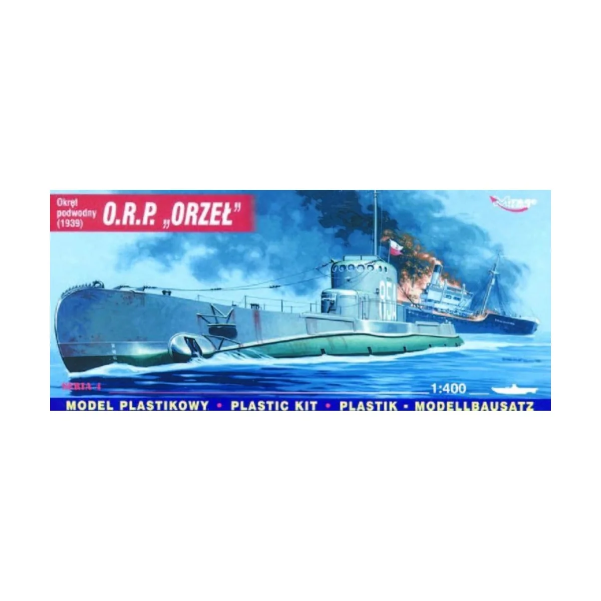Polnisches U-Boot ORP Orzel, 1/400 - Mirage Hobby 400407