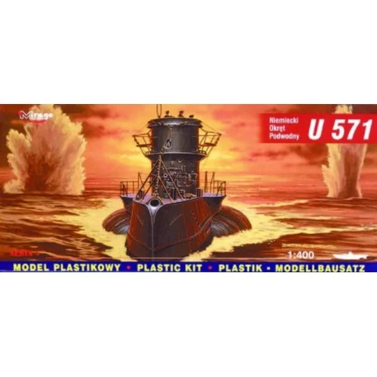 Deutsches U-Boot U 571 Special Edition, 1/400 - Mirage Hobby 40049 Deutsches U-Boot U 571 Special Edition, 1/400 - Mirage Hobby 40049
