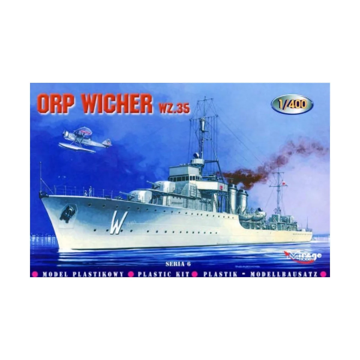 Zerstörer ORP Wicher 1935, 1/400 - Mirage Hobby 40068