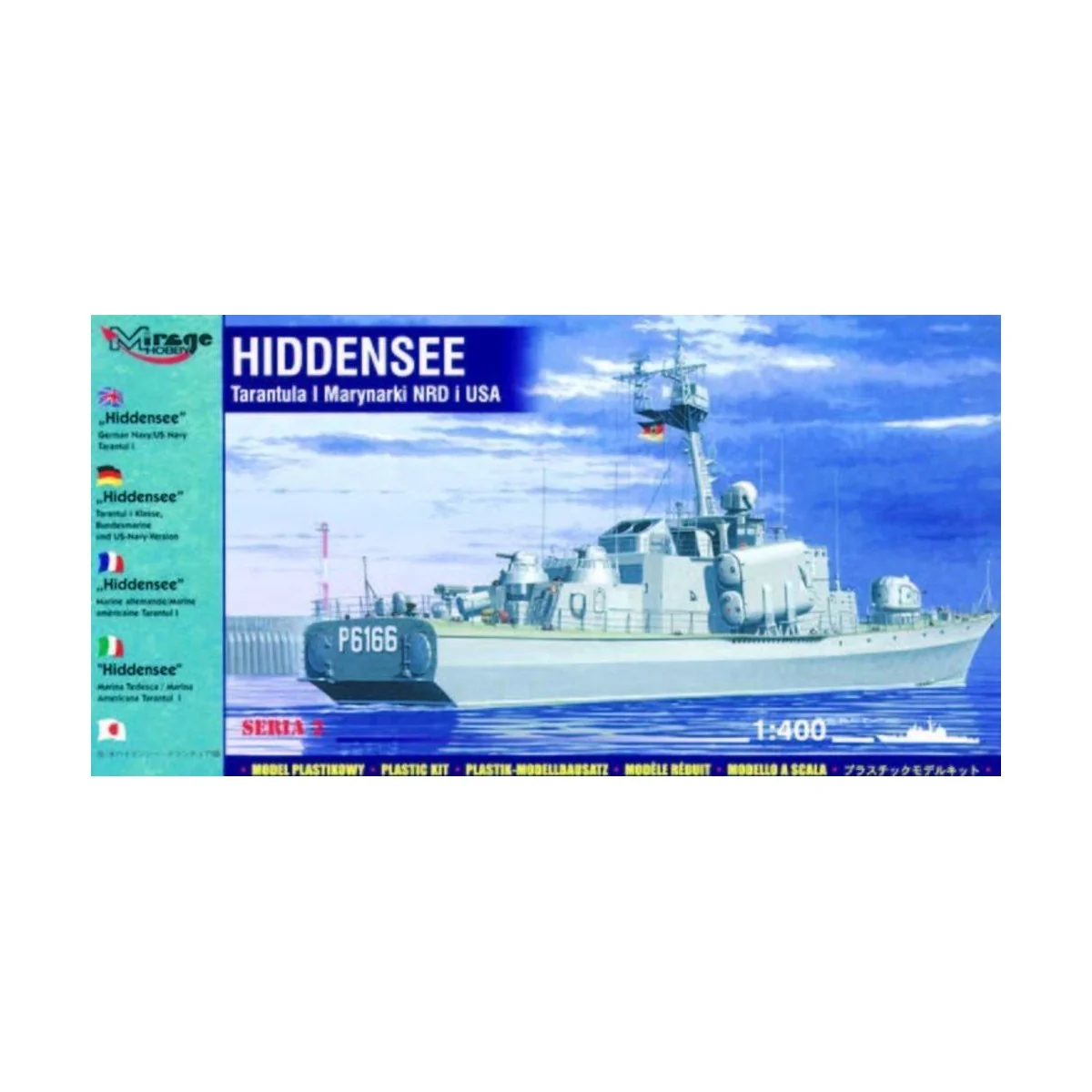 Hiddensee - Tarantul I Klasse, 1/400 - Mirage Hobby 40232 Hiddensee - Tarantul I Klasse, 1/400 - Mirage Hobby 40232