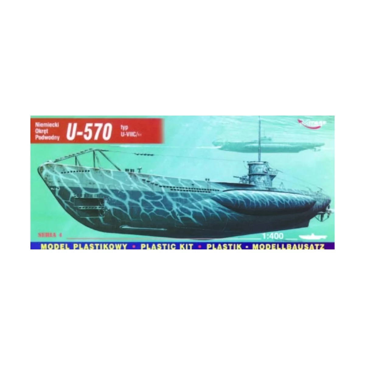 Deutsches U-Boot U 570 Typ VII C Turm I, 1/400 - Mirage Hobby 40411 Deutsches U-Boot U 570 Typ VII C Turm I, 1/400 - Mirage Hobby 40411