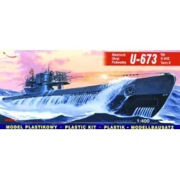 Deutsches U-Boot U 673 Typ VII C Turm II - Mirage Hobby 40412