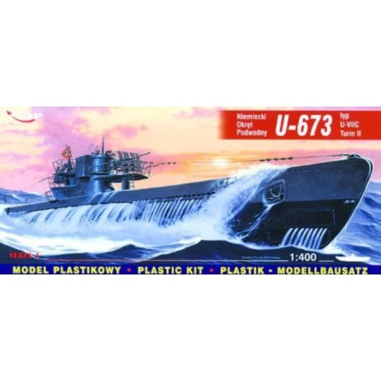 Deutsches U-Boot U 673 Typ VII C Turm II - Mirage Hobby 40412