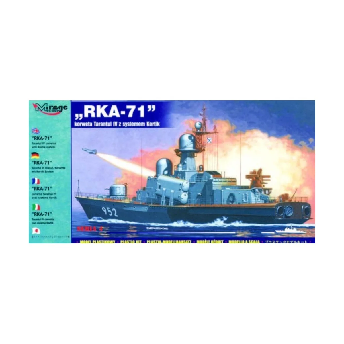 RKA-71 Tarantul IV mit Kortik System, 1/400 - Mirage Hobby 40421 RKA-71 Tarantul IV mit Kortik System, 1/400 - Mirage Hobby 40421