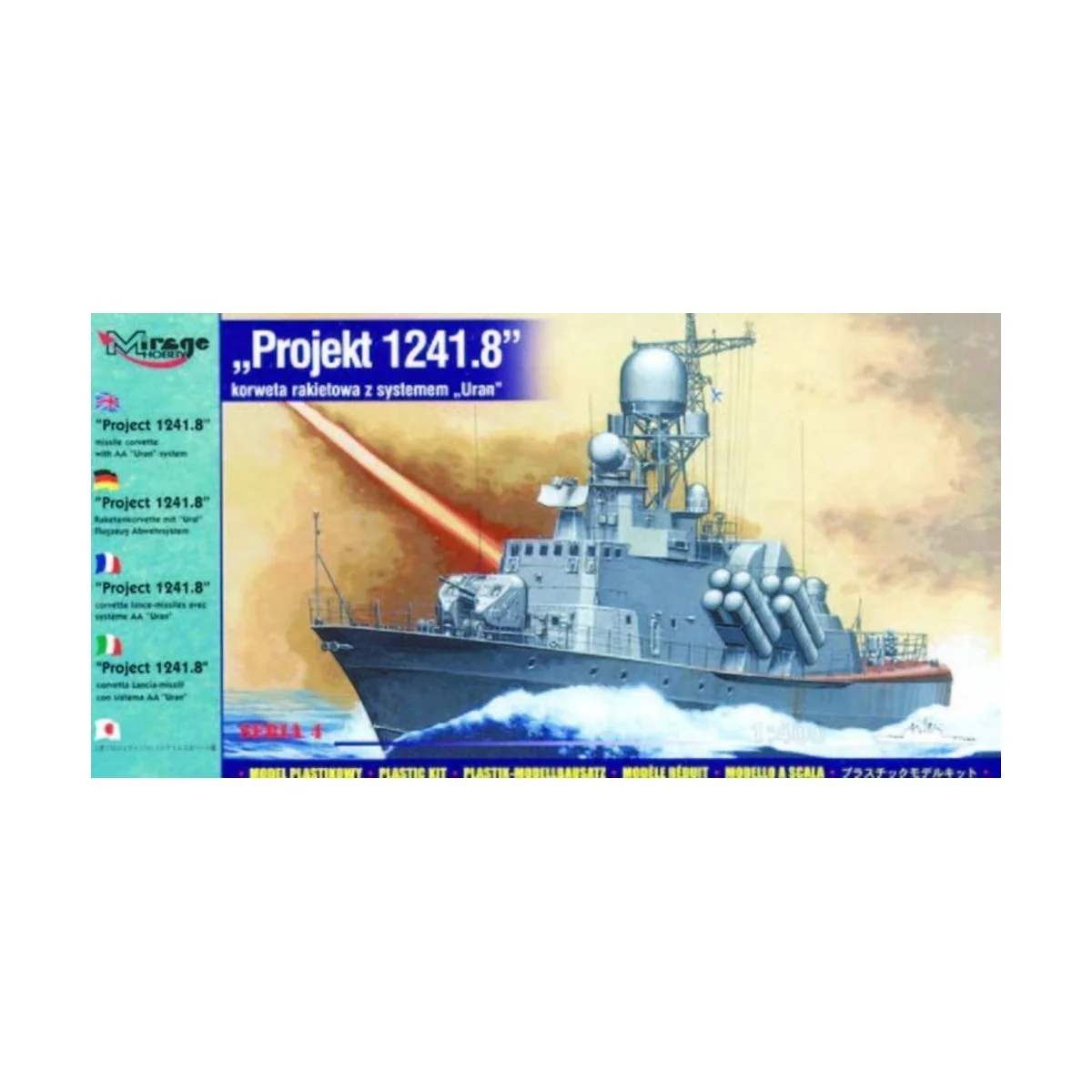 Projekt 1241.8 Raketen-Korvette mit Ural Flugzeug Abwehrsystem, 1/4...