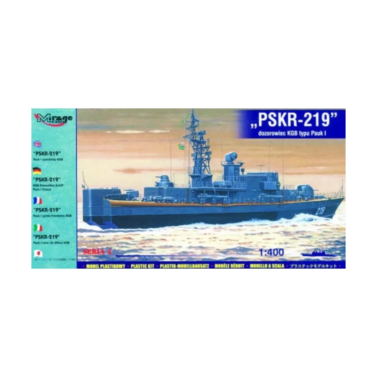 KGB-Patrouillenschiff PSKR-219 Pauk I-Klasse, 1/400 - Mirage Hobby ...