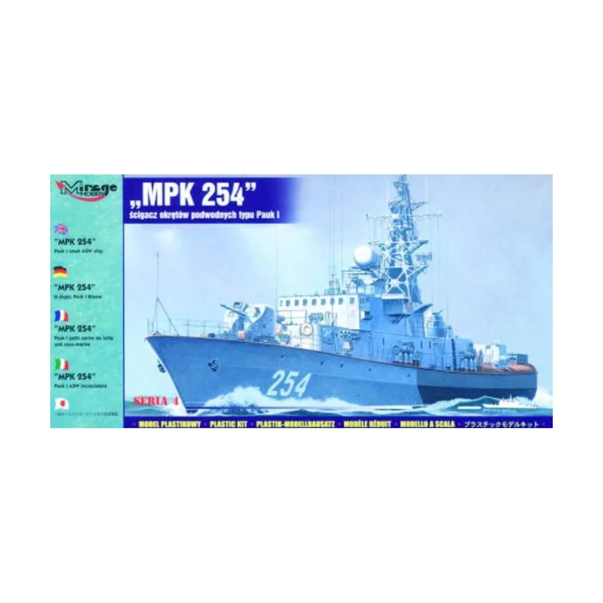 MPK 254 U-Jäger Pauk I Klasse, 1/400 - Mirage Hobby 40424