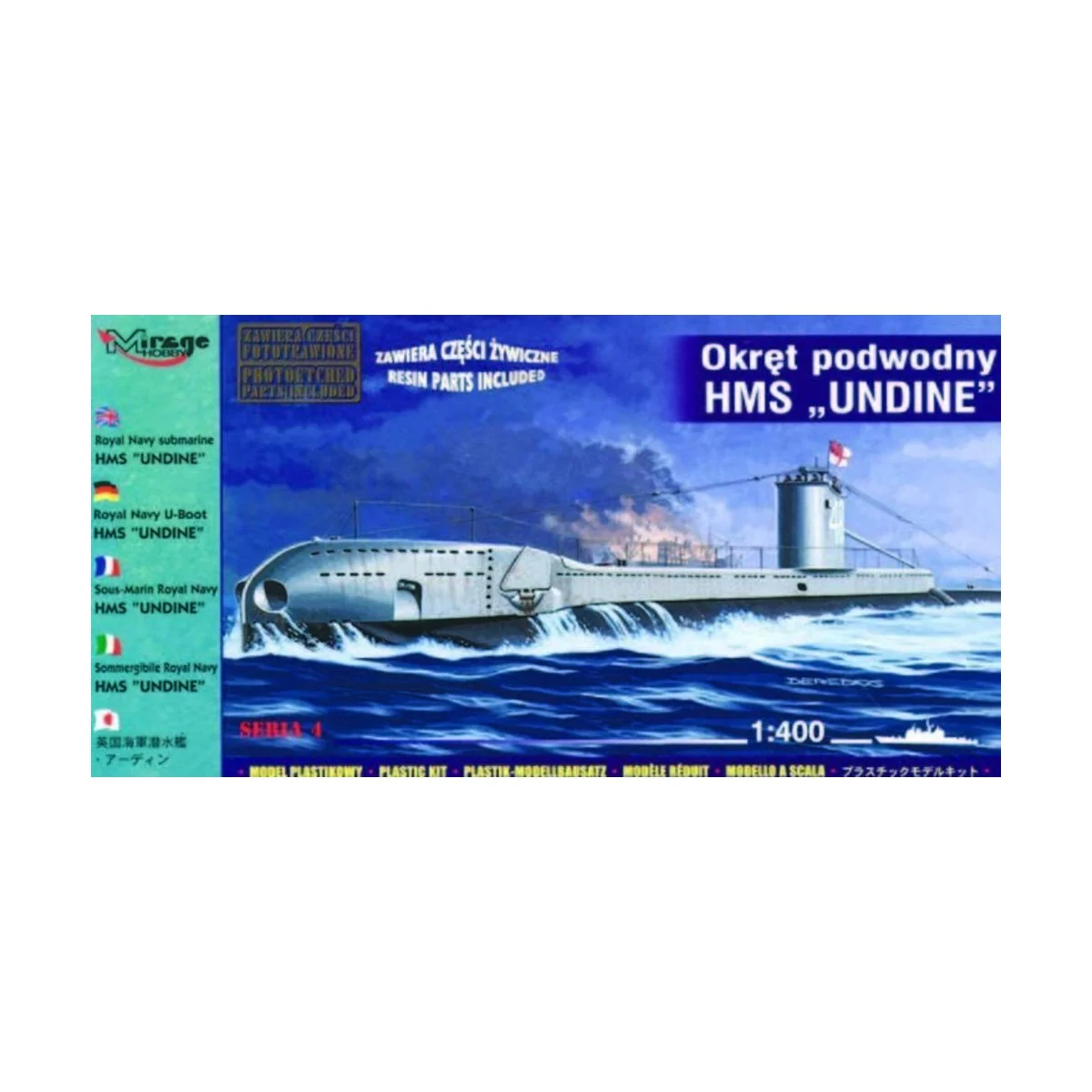 U-Boot HMS Undine der Royal Navy, 1/400 - Mirage Hobby 40429