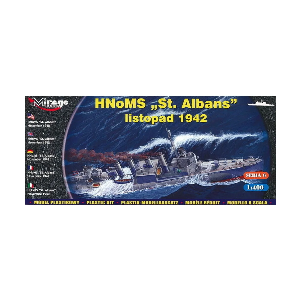HMS 'St Albans' Allied destroyer, 1/400 - Mirage Hobby 40609