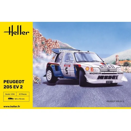 Peugeot 205 EV 2, 1/24 - Heller 80716