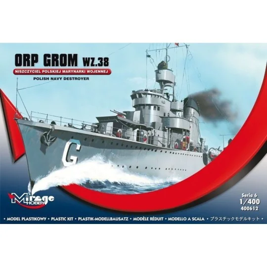 ORP GROM WZ.38, Polish Navy Destroyer, 1/400 - Mirage Hobby 400612