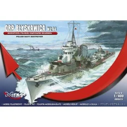 Polish Navy Destroyer ORP Blyskawica Wz.44, 1/400 - Mirage Hobby 40...