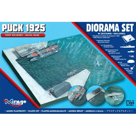 Puck 1925 Diorama Set (Naval Base), 1/400 - Mirage Hobby 401001