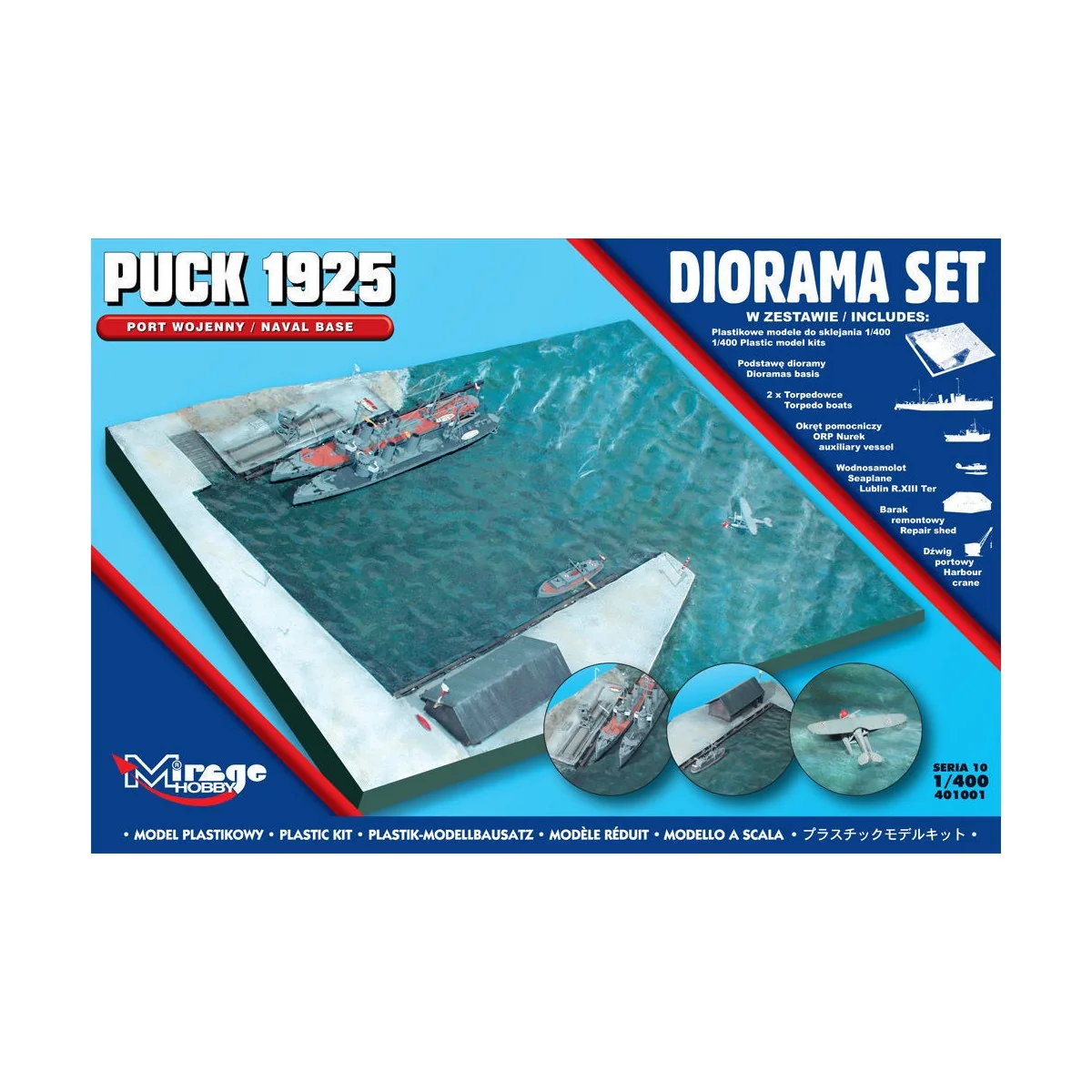 Puck 1925 Diorama Set (Naval Base), 1/400 - Mirage Hobby 401001