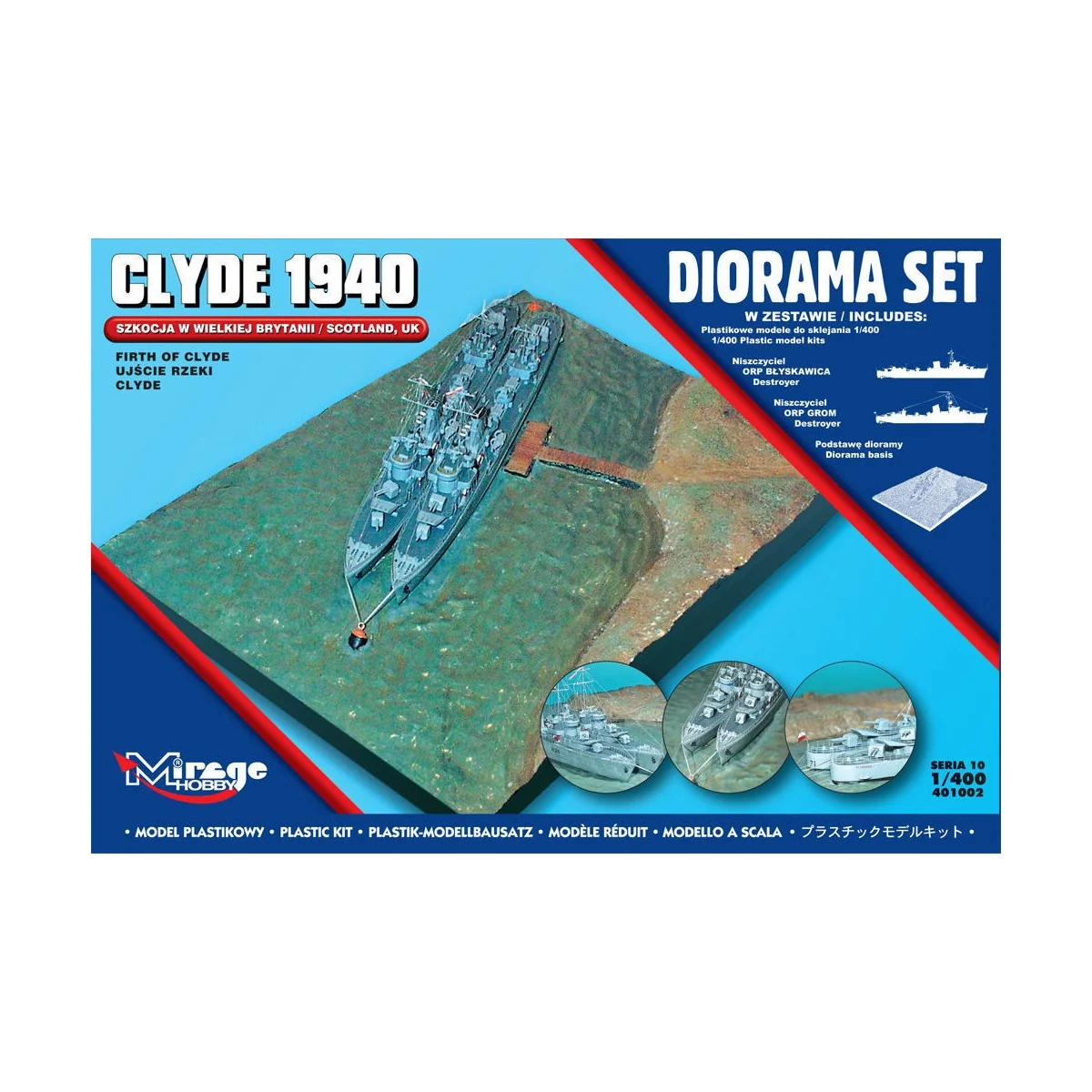 Clyde 1940 Diorama Set (Scotland, Firth of Clyde), 1/400 - Mirage H... Clyde 1940 Diorama Set (Scotland, Firth of Clyde), 1/400 - Mirage H...