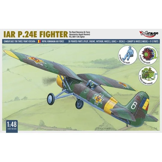 PZL P-11 C Rumänische Luftwaffe mit Resin- und Fotoätzteilen, 1/48 ...