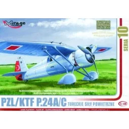 PZL/TFK P.24 C Türkische Luftwaffe mit Resin- und Fotoätzteilen - M...