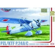 PZL/TFK P.24 C Türkische Luftwaffe mit Resin- und Fotoätzteilen - M...
