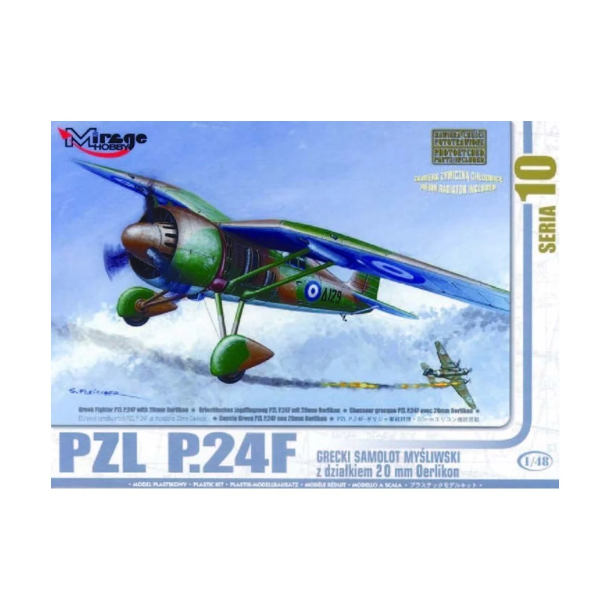 PZL P.24 F der griechischen Luftwaffe mit Resin- und Fotoätzteilen ...