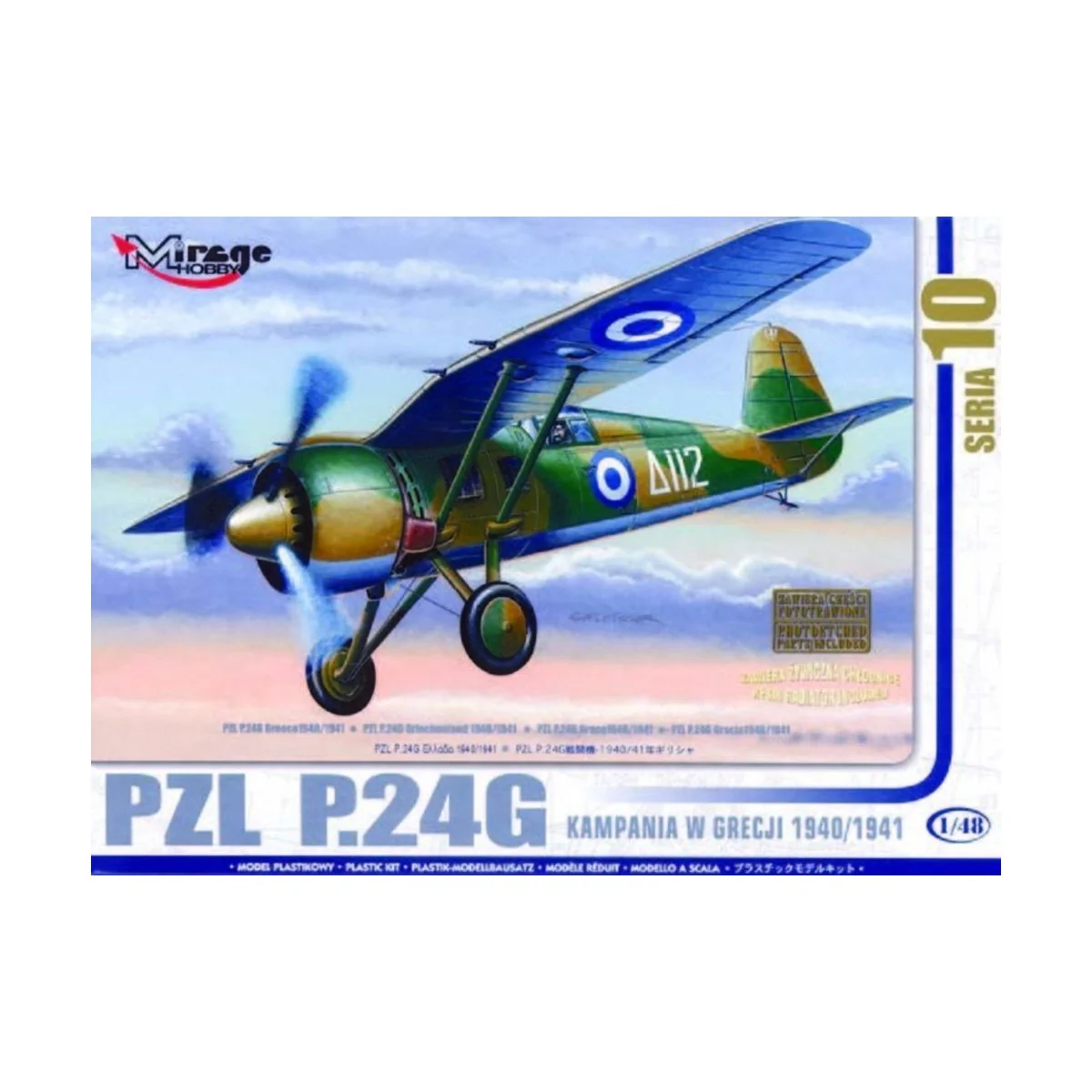 PZL P.24 G Griechenland 1940/41 mit Resin- und Fotoätzteilen, 1/48 ...
