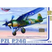 PZL P.24 G Griechenland 1940/41 mit Resin- und Fotoätzteilen, 1/48 ...