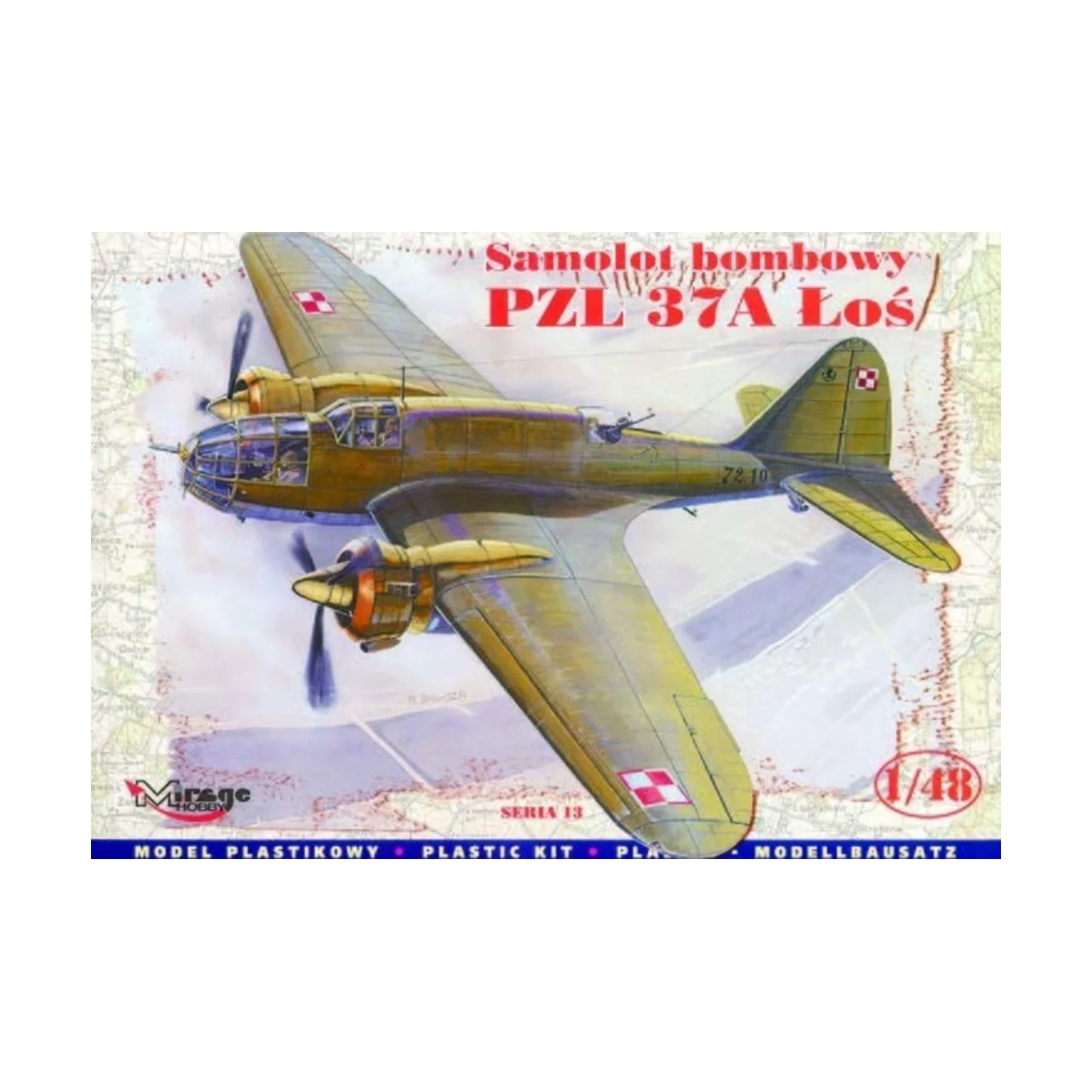 PZL 37A Los Bomber, 1/48 - Mirage Hobby 48131