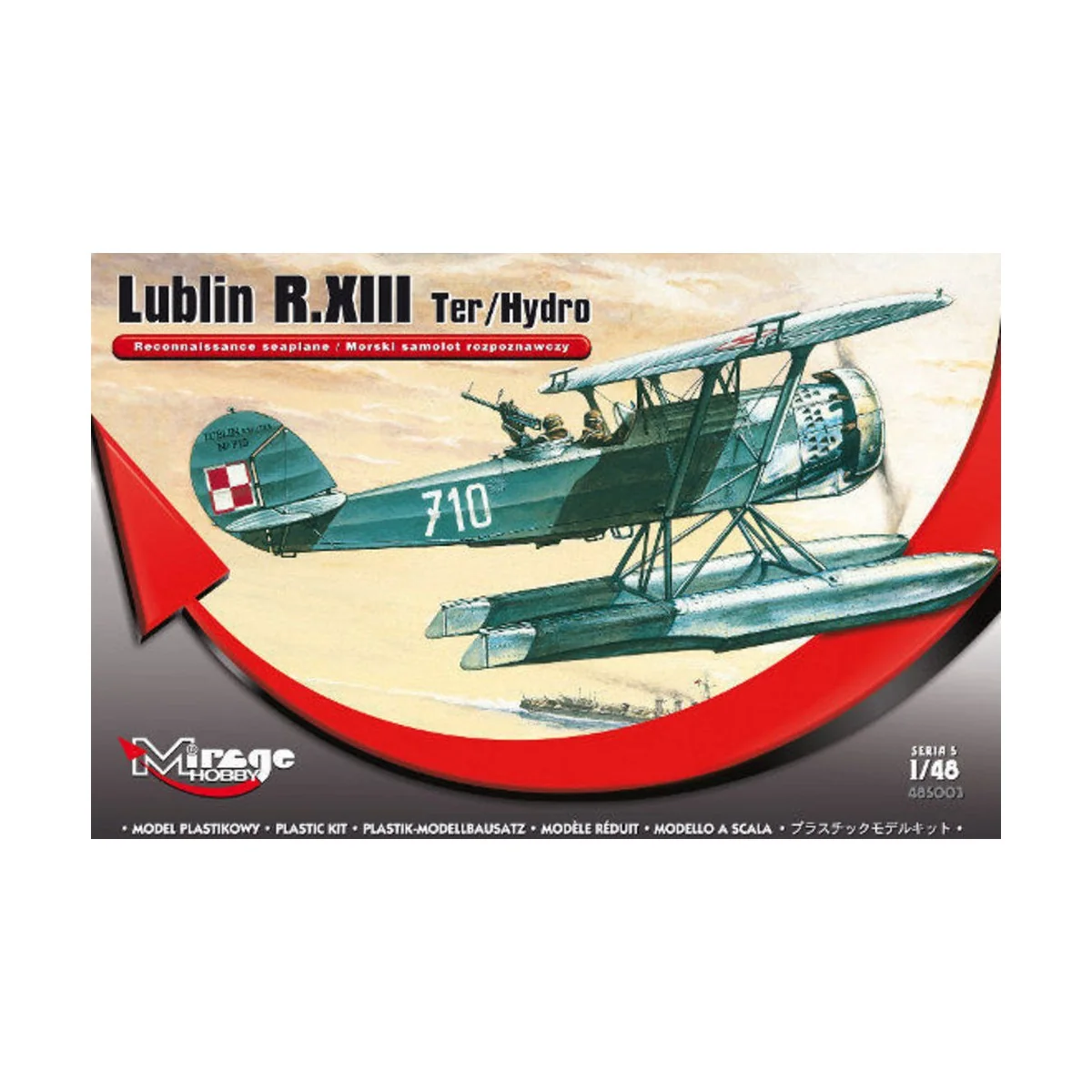 Lublin R.XIII Ter/Hydro Rec. seaplane, 1/48 - Mirage Hobby 485003