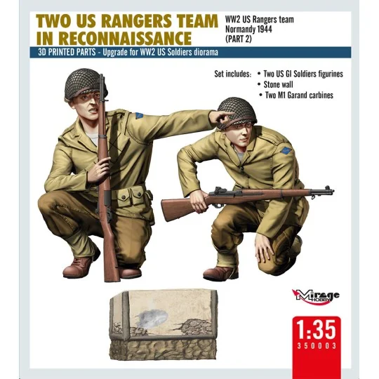 TWO US RANGERS TEAM IN RECONNAISSANCE - Mirage Hobby 350003