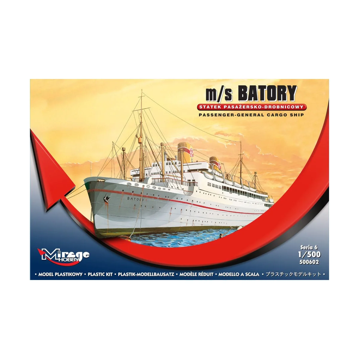 m/s Batory Passenger- General Cargo Ship, 1/500 - Mirage Hobby 500602