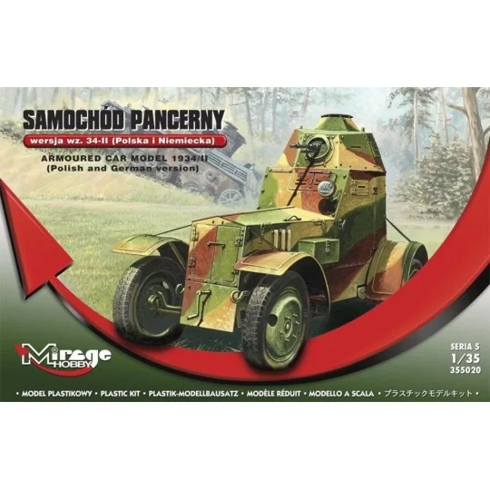 Armoured car model 1934/II polish+german - Mirage Hobby 355020