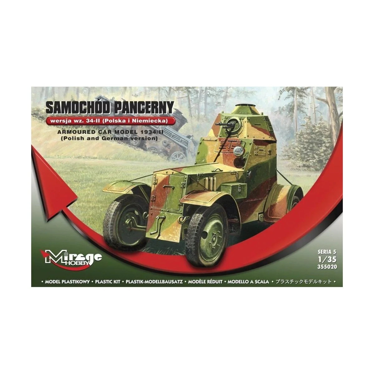 Armoured car model 1934/II polish+german, 1/35 - Mirage Hobby 355020