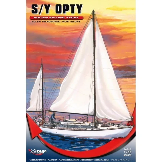 S/Y OPTY Polish Sailing Yacht, 1/50 - Mirage Hobby 508002 S/Y OPTY Polish Sailing Yacht, 1/50 - Mirage Hobby 508002
