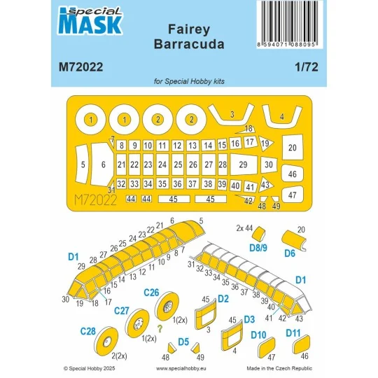 Fairey Barracuda MASK, 1/72 - Special Hobby 100-M72022 Fairey Barracuda MASK, 1/72 - Special Hobby 100-M72022