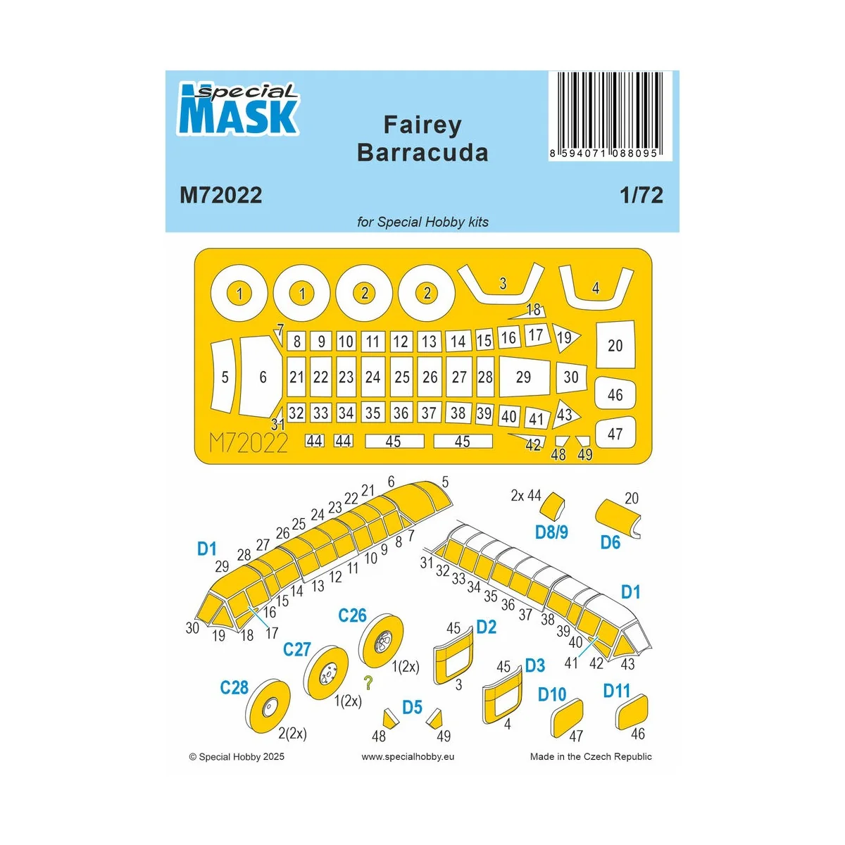 Fairey Barracuda MASK - Special Hobby 100-M72022