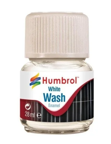 Humbrol Enamel Wash White 28 ml - Humbrol AV0202