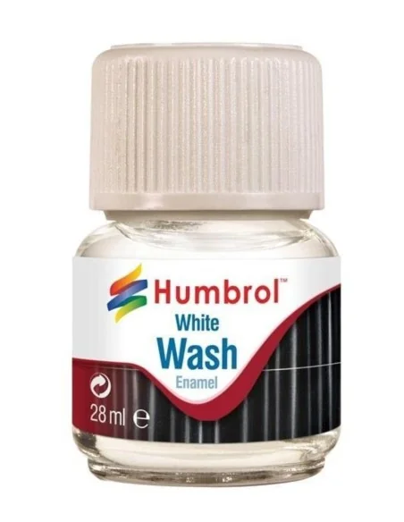 Humbrol Enamel Wash White 28 ml - Humbrol AV0202