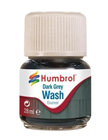 Humbrol Enamel Wash Dark Grey 28 ml - Humbrol AV0204