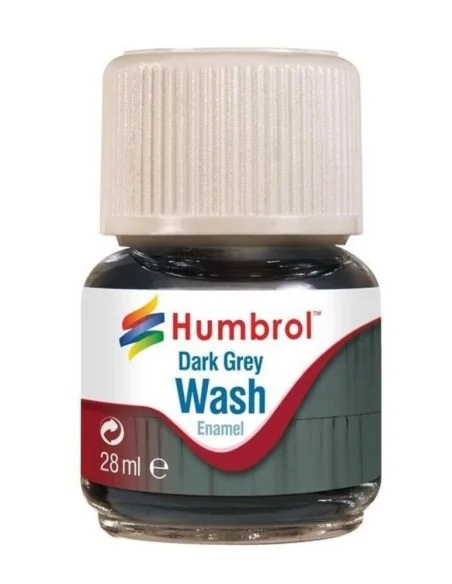 Humbrol Enamel Wash Dark Grey 28 ml - Humbrol AV0204