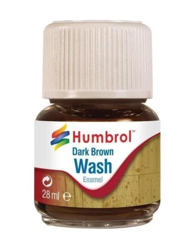 Humbrol Enamel Wash Dark Brown 28 ml - Humbrol AV0205