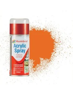HUMBROL ACRYLIC HOBBY SPRAY 150ML No 18 Orange - Humbrol AD6018