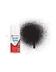 HUMBROL ACRYLIC HOBBY SPRAY 150ML No 33 Black Matt - Humbrol AD6033
