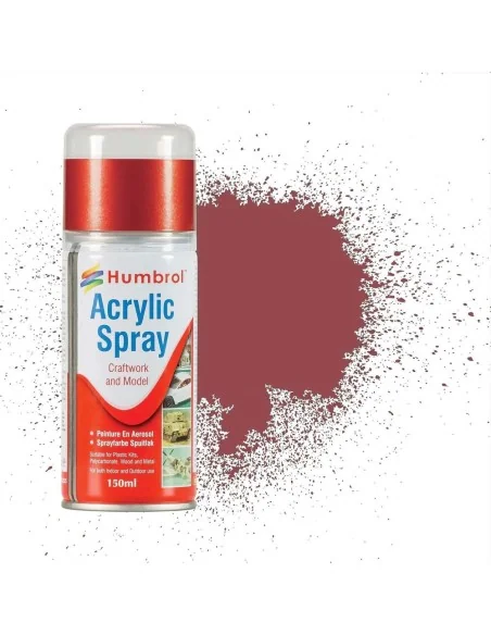 ACRYLIC HOBBY SPRAYS 150ML No 73 Matt Wine red Oxide - Modellers Sp...