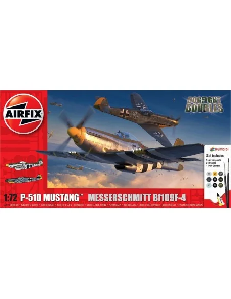 P-51D Mustang vs Bf109F-4 Dogfight Double, 1/72 - Airfix A50193